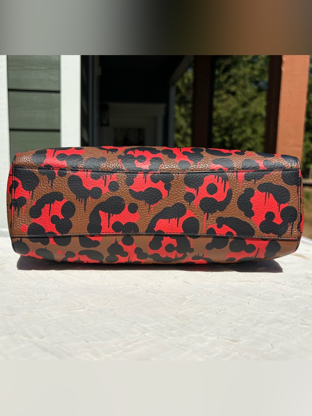 COACH X Baseman Limited Edition Satchel With Wild Beast Ocelot Print 36451 - Picture 7 of 10